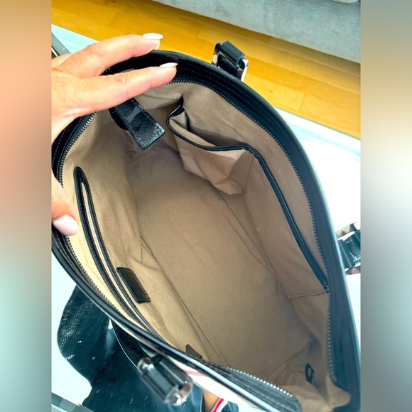 Burberry Leather-Trimmed Supernova Check Tote - Picture 3 of 5